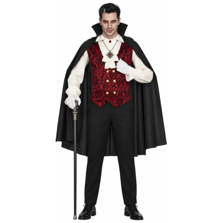Disfraz de Vampiro Clásico para Hombre - Disfraces Halloween Vampiros - Disfraces de Vampiros y Goticos para Hombre
