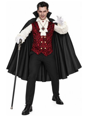 Disfraz de Vampiro Clásico para Hombre - Disfraces Halloween Vampiros - Disfraces de Vampiros y Goticos para Hombre