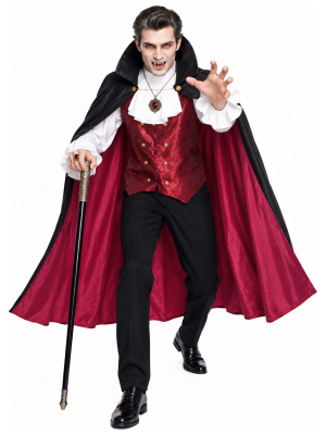 Disfraz de Vampiro Dracula para Hombre - Disfraces Halloween Vampiros - Disfraces de Vampiros y Goticos para Hombre