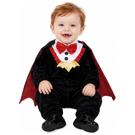 Disfraz de Vampiro Clasico para Bebe - Disfraces Halloween Vampiros - Disfraces de Vampiros y Vampiresas para Bebes