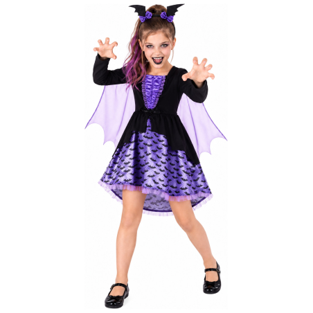 Disfraz de Vampiresa Murcielago para Niña - Disfraces Halloween Vampiros - Disfraces de Vampiresas y Goticas para Niñas