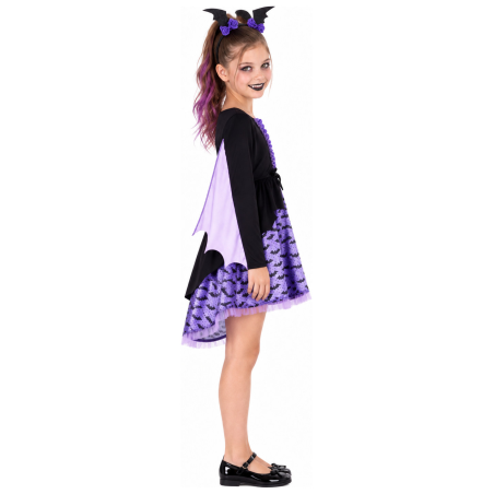 Disfraz de Vampiresa Murcielago para Niña - Disfraces Halloween Vampiros - Disfraces de Vampiresas y Goticas para Niñas