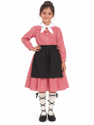 Conjunto Casera Cuadros Rojo infantil - Trajes Regionales - Conjuntos y Trajes Regionales Niña