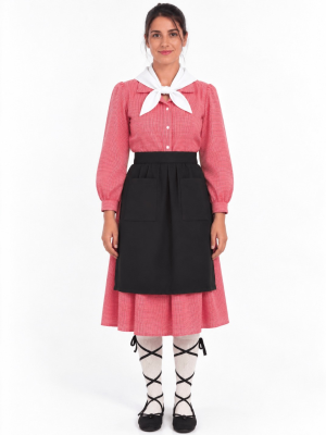 Traje de Casera Infantil Rojo | Traje Regional Vasco