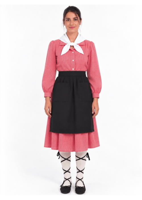 Traje de Casera Infantil Rojo | Traje Regional Vasco