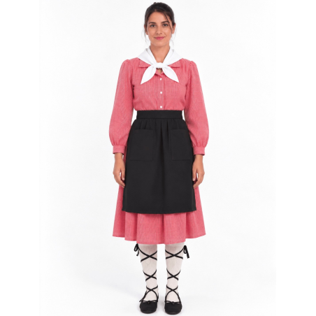 Traje de Casera Infantil Rojo | Traje Regional Vasco