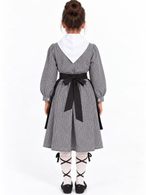 Conjunto Casera Cuadros Negro infantil - Trajes Regionales - Conjuntos y Trajes Regionales Niña