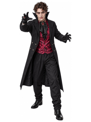 Disfraz de Vampiro Clásico para Hombre - Disfraces Halloween Vampiros - Disfraces de Vampiros y Goticos para Hombre