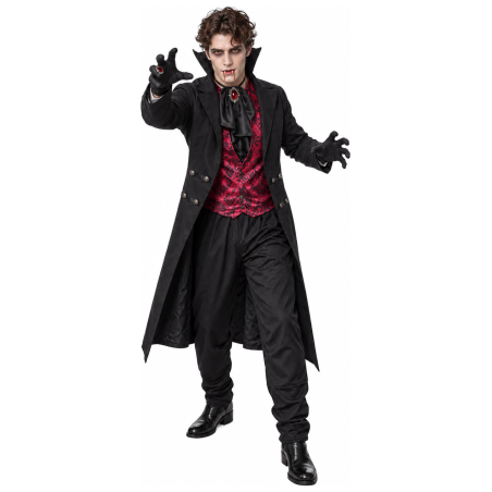 Disfraz de Vampiro Clásico para Hombre - Disfraces Halloween Vampiros - Disfraces de Vampiros y Goticos para Hombre