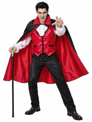 Disfraz de Vampiro Clásico para Hombre - Disfraces Halloween Vampiros - Disfraces de Vampiros y Goticos para Hombre