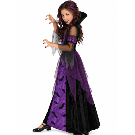 Disfraz de Vampiresa Murcielago para Niña - Disfraces Halloween Vampiros - Disfraces de Vampireras y Goticas para niña