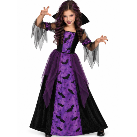 Disfraz de Vampiresa Murcielago para Niña - Disfraces Halloween Vampiros - Disfraces de Vampireras y Goticas para niña