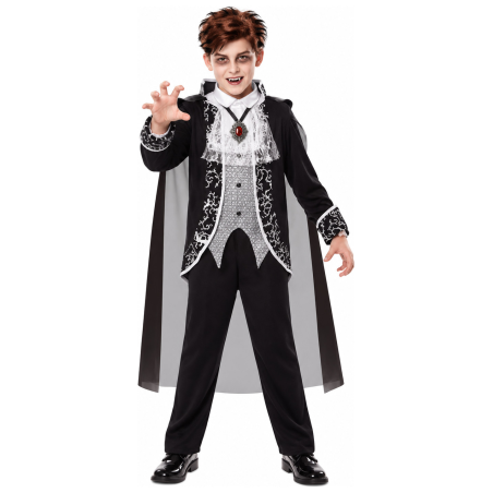 Disfraz de Vampiro Clasico para Niño - Disfraces Halloween Vampiros - Disfraces de Vampiros y Goticos para Niños