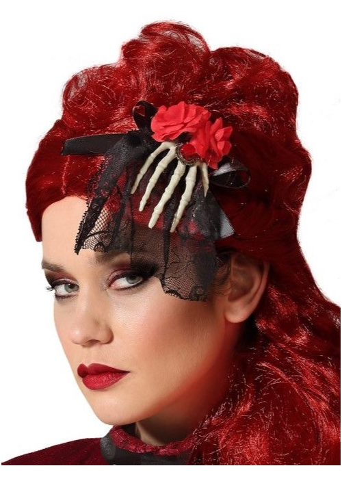 Comprar Diadema con Velo Negro con Flores - Sombreros