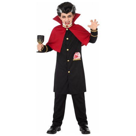 Disfraz de Vampiro Clasico para Niño - Disfraces Halloween Vampiros - Disfraces de Vampiros y Goticos para Niños