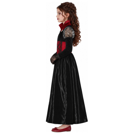 Disfraz de Vampiresa Gotica para Niña - Disfraces Halloween Vampiros - Disfraces de Vampiresas y Goticas para Niñas