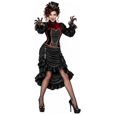 Disfraz de Vampiresa Steampunk para Mujer - Disfraces Halloween Vampiros - Disfraces de Vampiresas y goticas para Mujer