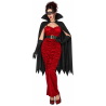 Disfraz de Vampiresa con Capa para Mujer - Disfraces Halloween Vampiros - Disfraces de Vampiresas y goticas para Mujer