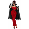 Disfraz de Vampiresa con Capa para Mujer - Disfraces Halloween Vampiros - Disfraces de Vampiresas y goticas para Mujer