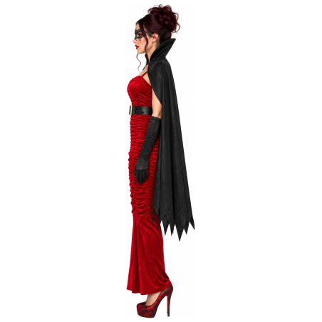 Disfraz de Vampiresa con Capa para Mujer - Disfraces Halloween Vampiros - Disfraces de Vampiresas y goticas para Mujer