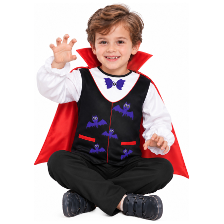 Disfraz de Vampiro Clasico para Bebe - Disfraces Halloween Vampiros - Disfraces de Vampiros y Vampiresas para Bebes