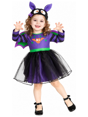 Disfraz de Vampiresa Murcielago para Bebe - Disfraces Halloween Vampiros - Disfraces de Vampiros y Vampiresas para Bebes