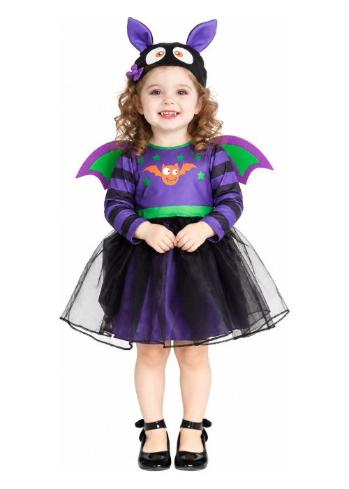 Disfraz de Vampiresa Murcielago para Bebe - Disfraces Halloween Vampiros - Disfraces de Vampiros y Vampiresas para Bebes