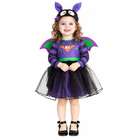 Disfraz de Vampiresa Murcielago para Bebe - Disfraces Halloween Vampiros - Disfraces de Vampiros y Vampiresas para Bebes