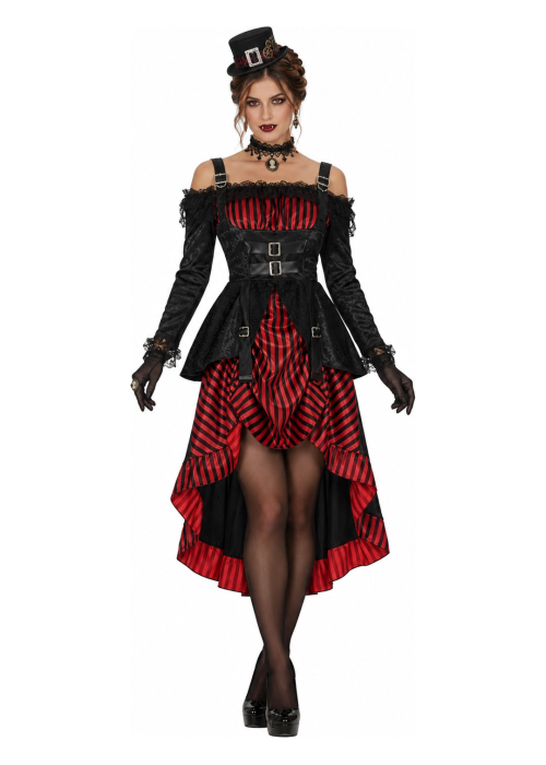 Disfraz de Vampiresa Steampunk para Mujer - Disfraces Halloween Vampiros - Disfraces de Vampiresas y goticas para Mujer