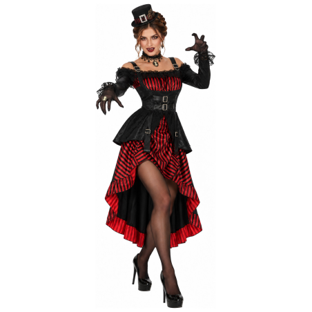 Disfraz de Vampiresa Steampunk para Mujer - Disfraces Halloween Vampiros - Disfraces de Vampiresas y goticas para Mujer