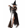 Disfraz De Bruja Negra Elegante Mujer - Disfraces Halloween Brujas