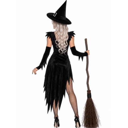 Disfraz De Bruja Negra Gotica Mujer - Disfraces Halloween Brujas