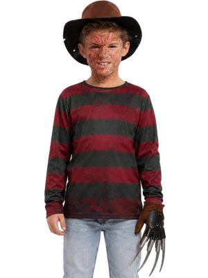 Disfraz De Freddy para niño - Disfraces Freddy Krueger - Disfraces de Asesino Pesadillas Infantil