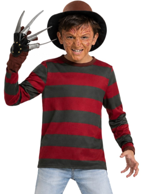 Disfraz De Freddy para niño - Disfraces Freddy Krueger - Disfraces de Asesino Pesadillas Infantil