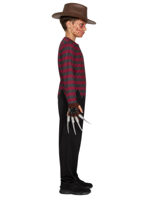 Disfraz De Freddy para Niño - Disfraces Freddy Krueger - Disfraces de Asesino Pesadillas Infantil