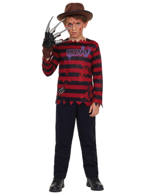Disfraz De Freddy para niño - Disfraces Freddy Krueger - Disfraces de Asesino Pesadillas Infantil
