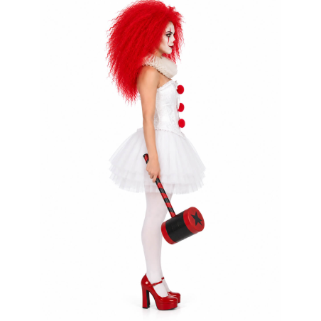 Disfraz De Payasa IT corset Mujer - Disfraces de Halloween Pennywise Sexy - Disfraces de Payasos Siniestros para Mujer