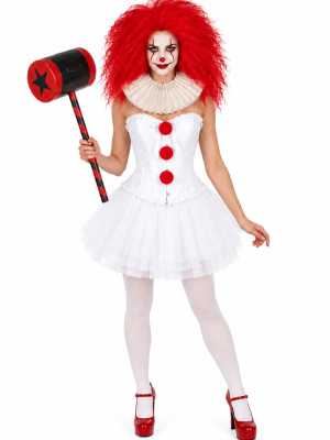 Disfraz De Payasa IT corset Mujer - Disfraces de Halloween Pennywise
