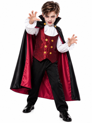 Disfraz de Vampiro Dracula para Niño - Disfraces Halloween Vampiros - Disfraces de Vampiros y Goticos para Niños