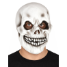 Mascara Calavera Blanca Latex - Mascara Halloween Esqueletos - Mascaras y Antifaces