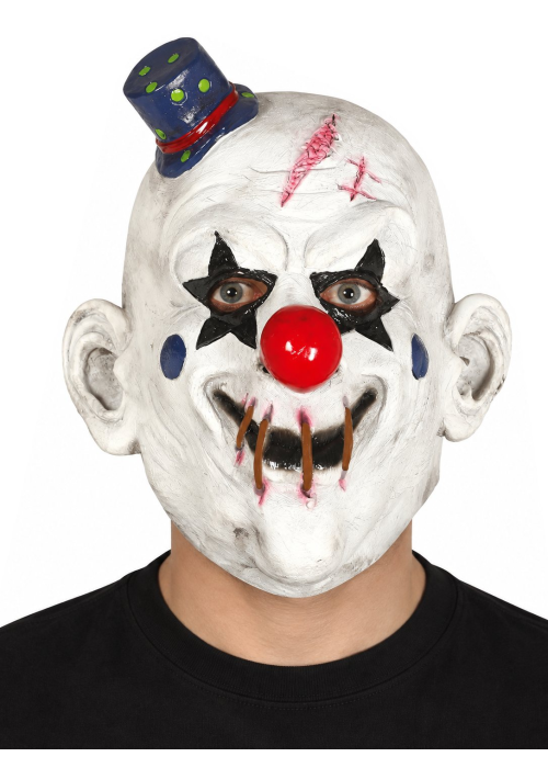 Mascara Payaso Con Gorrito - Mascaras Halloween Payasos Asesinos - Mascaras y Antifaces
