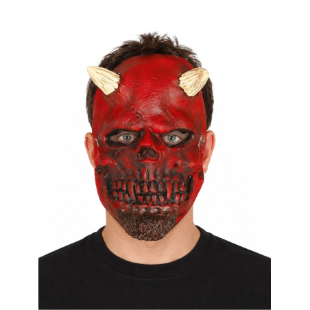 Mascara Demonio colmillos - Mascaras Halloween de Diablos - Mascaras y Antifaces