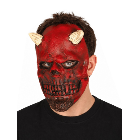 Mascara Demonio colmillos - Mascaras Halloween de Diablos - Mascaras y Antifaces