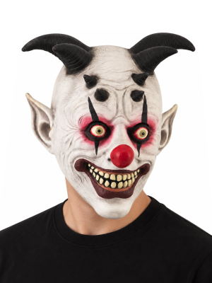 Mascara Payaso Con Cuernos - Mascaras Halloween Payasos Asesinos - Mascaras y Antifaces