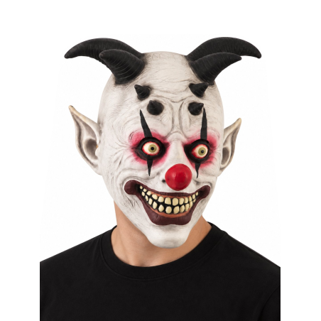 Mascara Payaso Con Cuernos - Mascaras Halloween Payasos Asesinos - Mascaras y Antifaces