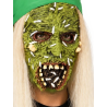 Mascara Zombie Toxico Con Pelo - Mascaras Halloween de Zombies - Mascaras de Zombies