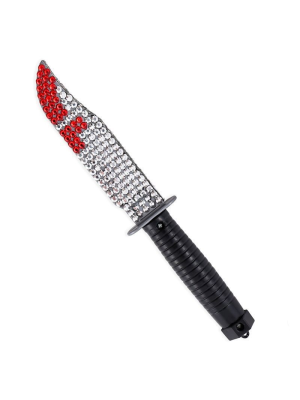 Cuchillo Ensangrentado con Brillantes - Armas de Halloween