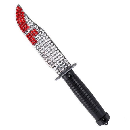 Cuchillo Ensangrentado con Brillantes - Armas de Halloween