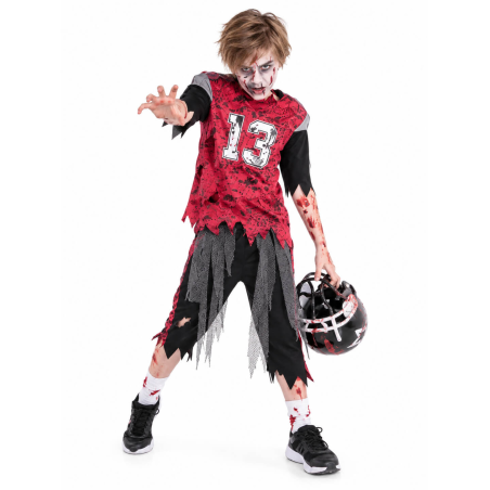 Disfraz De Jugador De Futbol Americano Zombie Infantil