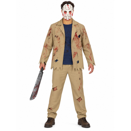 Disfraz de Jason Killer Marron para hombre - Disfraces de Halloween